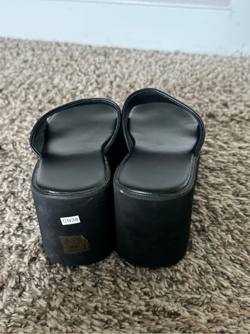 Black Platform Slide Sandals - Women's Casual Slip-On